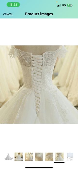 Свадебное платье, совсем новое  в идеальном состояние размер S .