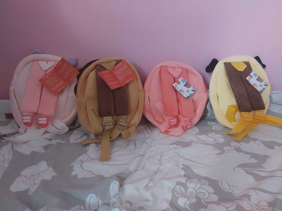 Детски плюшени ранички за малки деца 2-5г.