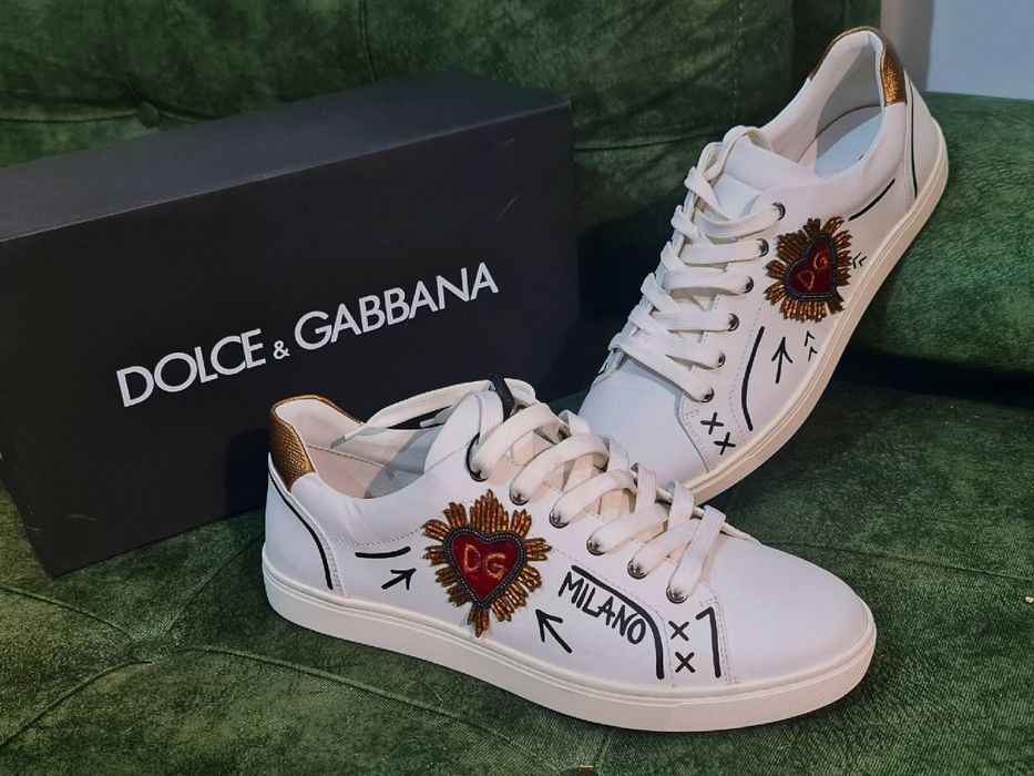 Sneakersi Dolce & Gabbana NOI Originali,Piele,marime 43! Cadoul Ideal