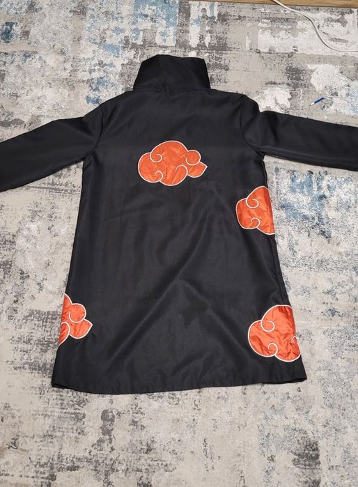 Costum Akatsuki Naruto + Accesorii (kunai, shuriken, bandană, inel)