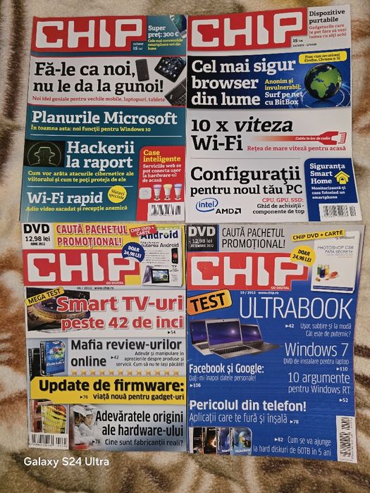 Vând reviste CHIP.