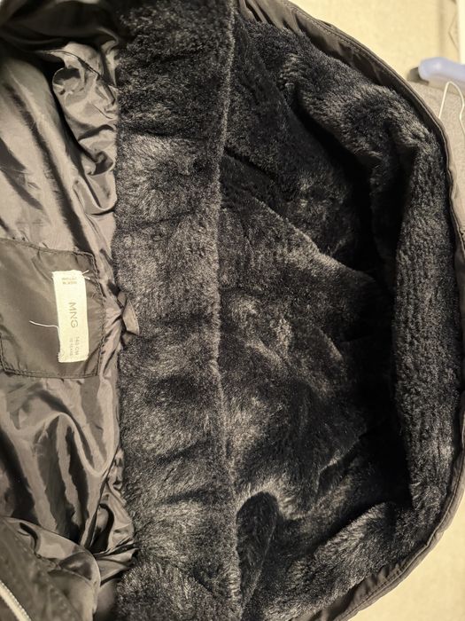 Детско зимно яке за момиче MNG (Mango) – гъши пух, размер 140