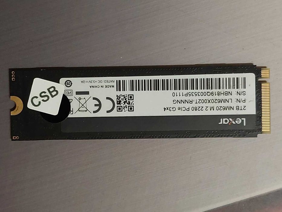 2TB M.2 NVMe Lexar NM620 Pcie3