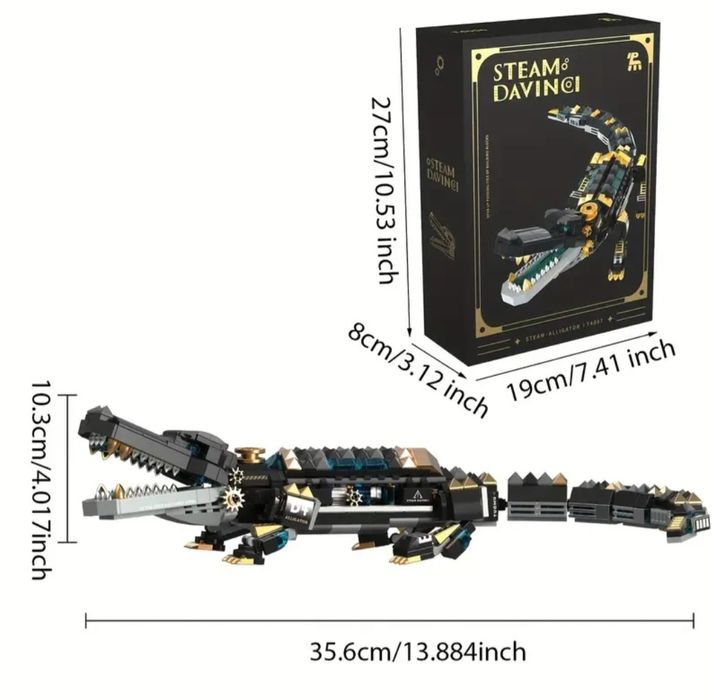 Конструктор лего "Механический крокодил"