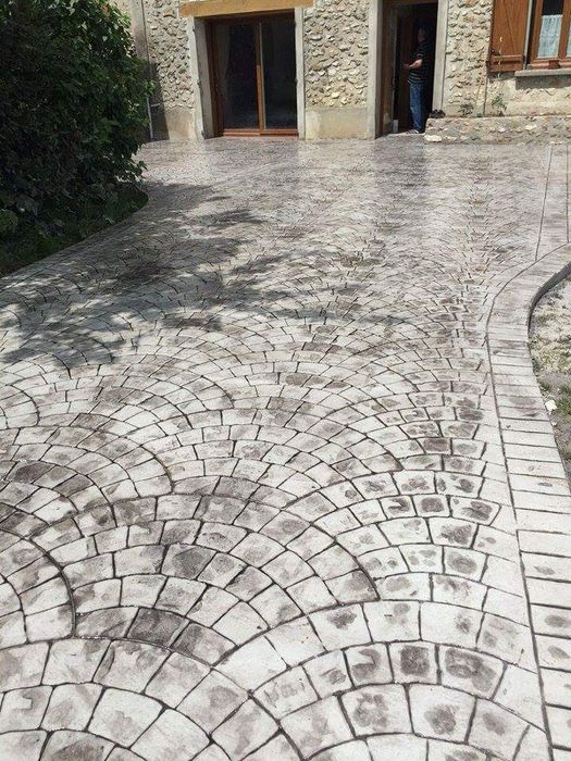 Beton amprentat, beton amprentat în vertical, beton elicopterizat
