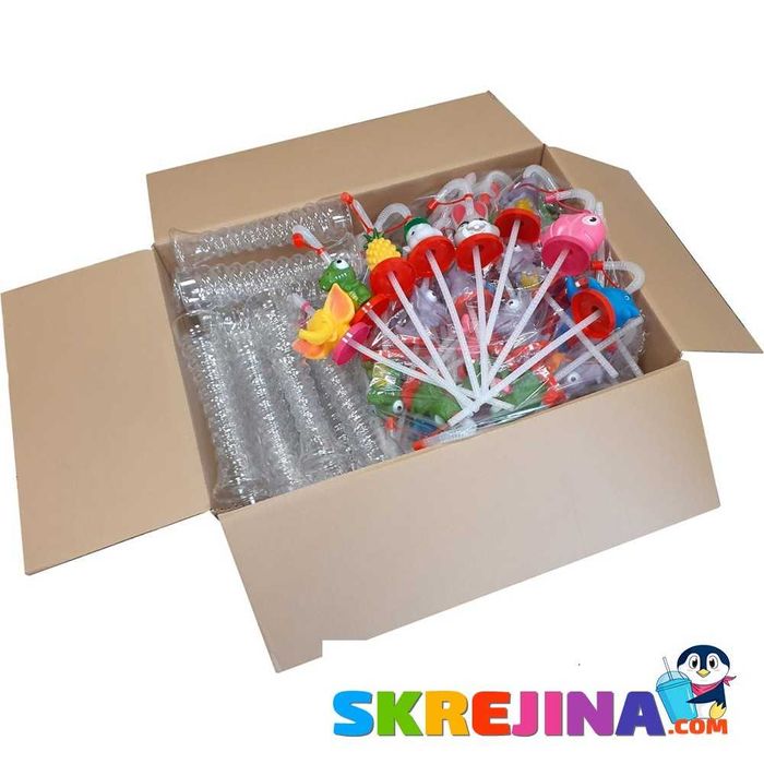 НОВО! Атрактивни пластмасови чаши за скрежина ЖИВОТНИ 350 мл