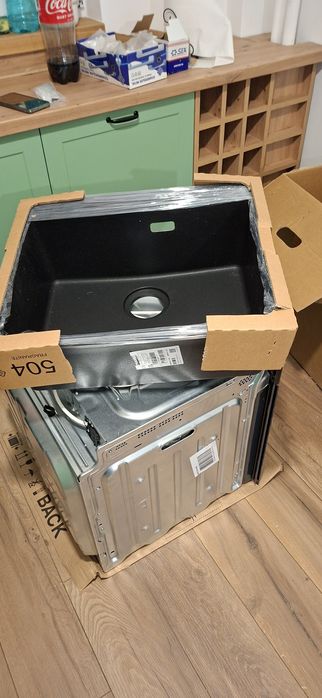 Chiuveta  Neagru Mat  Franke Patrata  Bucatarie