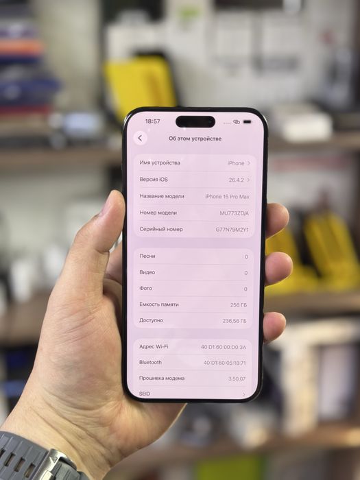 iPhone 15 Pro Max / 256Gb / 87% / в идеале