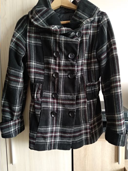 Карирано палто р. М