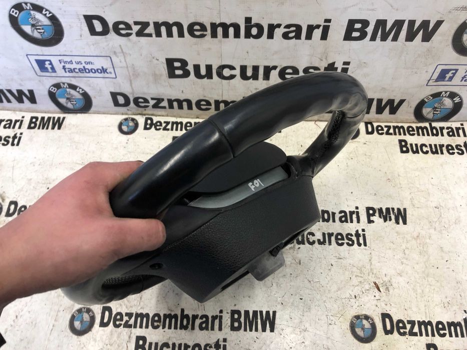 Volan piele cu comenzi si airbag BMW F01