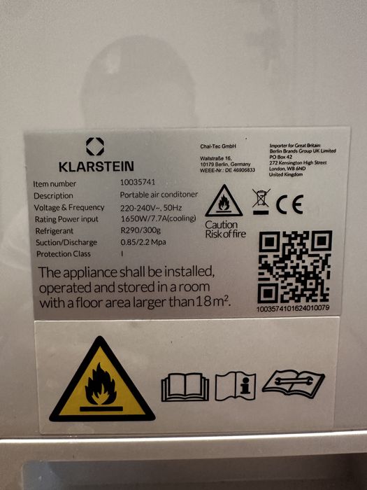 Aer conditionat portabil Smart 15000 BTU