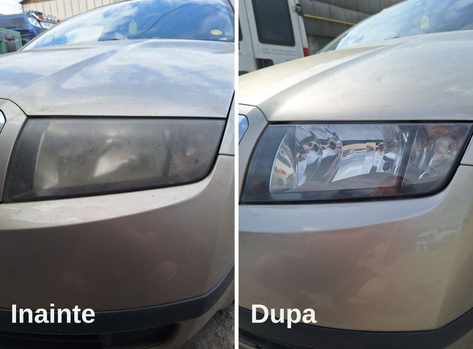 Recondiționare/polish faruri auto + ceramica (GARANȚIE 1 AN)