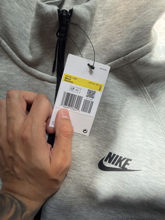 nike tech fleece trening gri 100% original