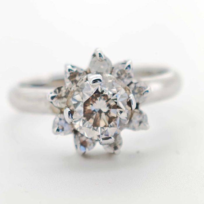 Inel 14k diamante naturale 1.40ct