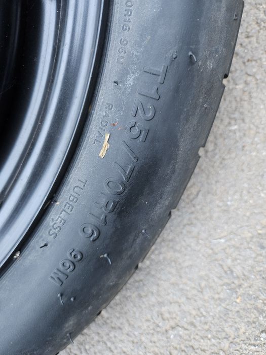 Резервна гума патерица за Vw Golf 6 125/70/16