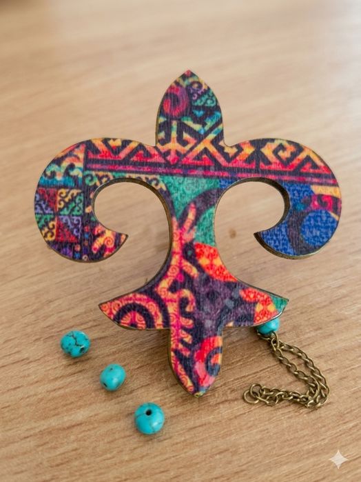 Этно броши ручной работы