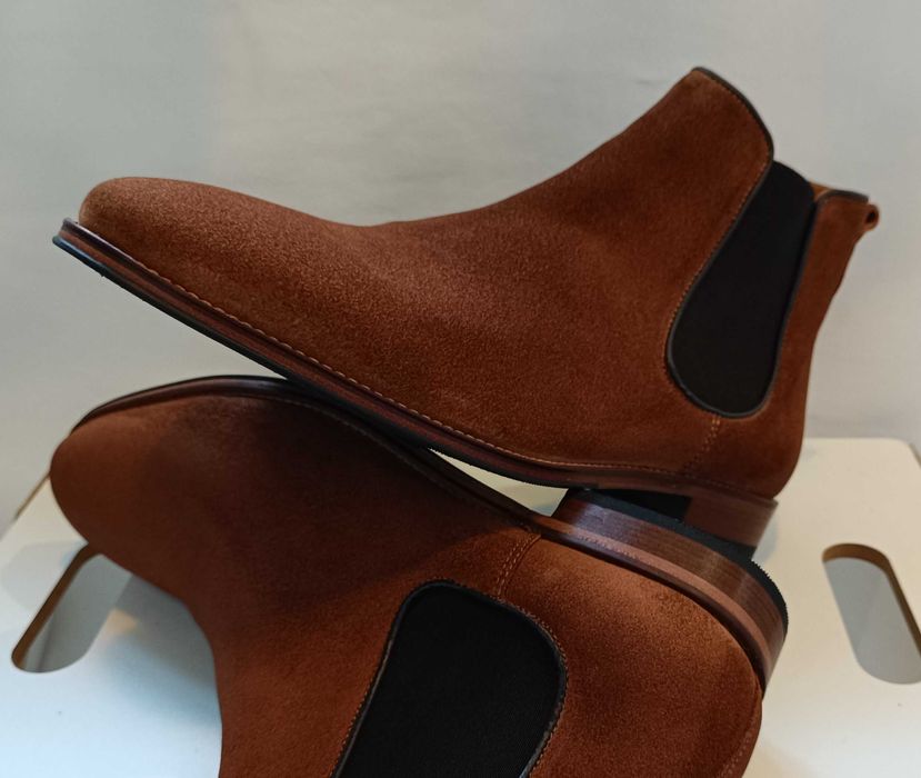 Ghete chelsea 44 de lux lucrate manual Minelli NOI piele naturala