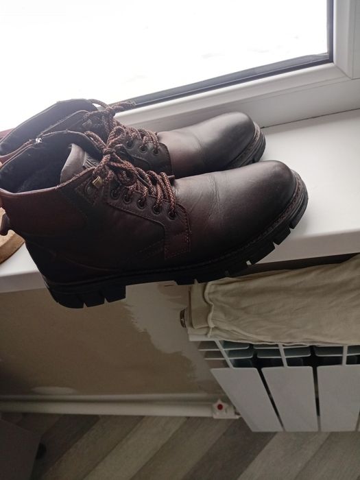 Зимние ботинки натуральная кожа