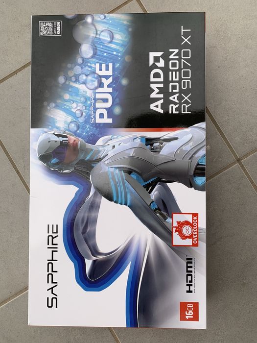 AMD Radeon RX 9070 XT 16GB  Sapphire PURE White