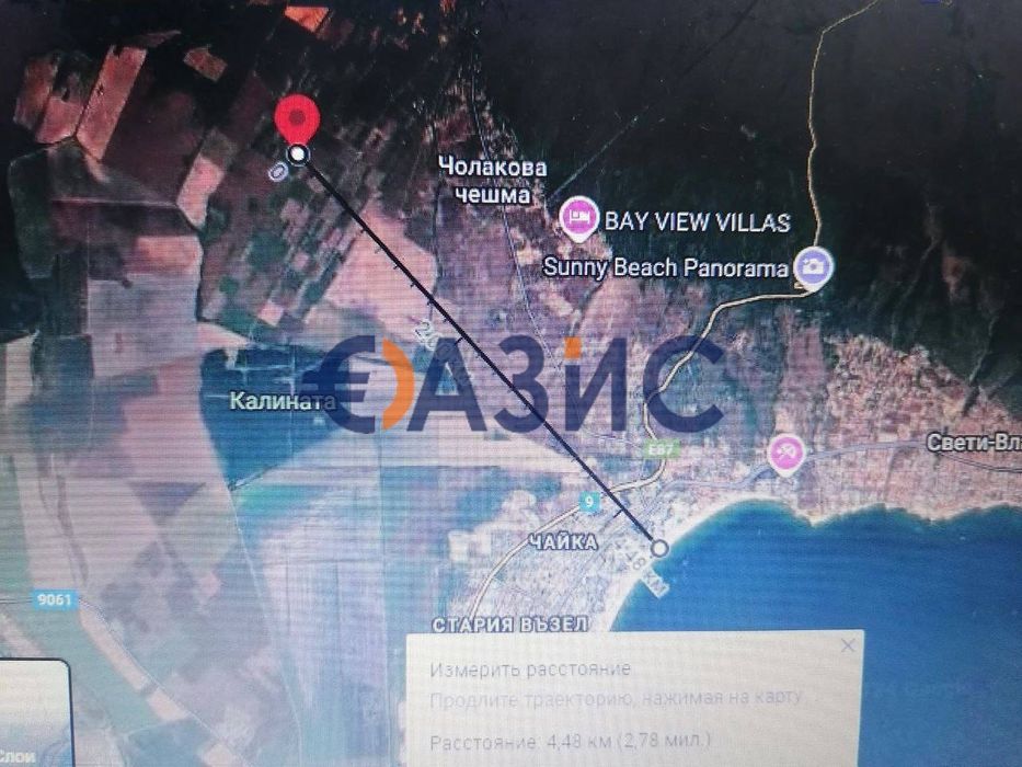 Продава се Парцел в с. Кошарица, Област Бургас - 1126 кв.м за 12 €/кв.м - Снимка #9