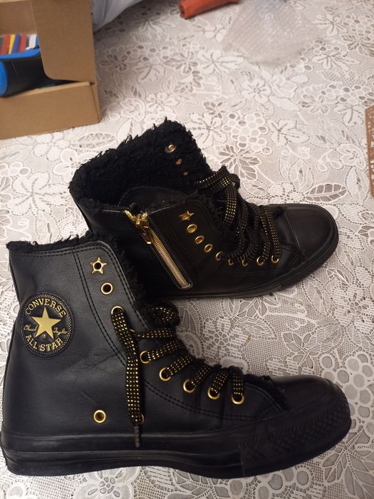 Converse высокие утеплённые, оригинал. 23.5 см