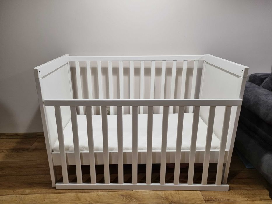 Дървена кошара+легло от IKEA 2в1 + матрак