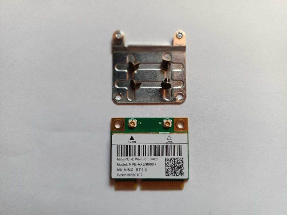 Placă Wireless Wi-Fi 6E - Intel AX210 interfață Half Mini PCIe Tri-Band 2,4/5/6 GHz Bluetooth 5.3 viteză 5,4 Gbps - NOU