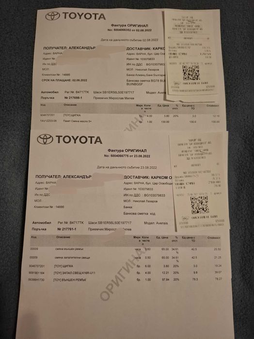 Тойота Авенсис 1.8