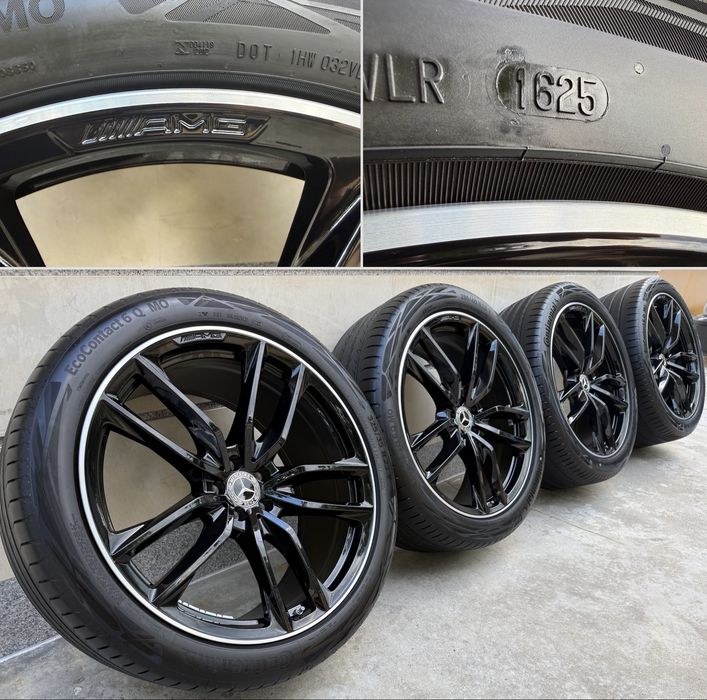 Оригинални джанти Мерцедес ГЛС 63АМГ 23 цола спорт пакет Mercedes GLS 167 63AMG MAYBACH X167 GLS600 ГЛС 450d фейслифт пакет като нови гуми на 98% 2025