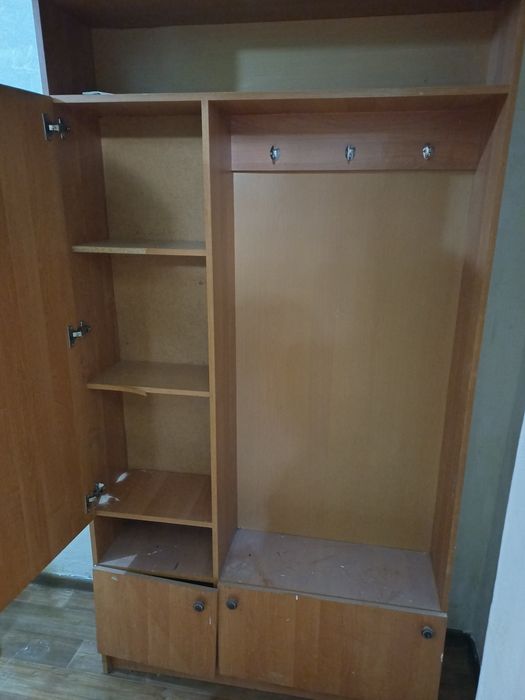 Шкаф прихожка тегін