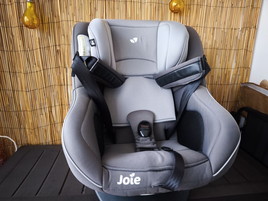 Scaun auto ISOFIX Joie Spin 360° Gray Flannel, rotativ, 0-18 kg, Gri
