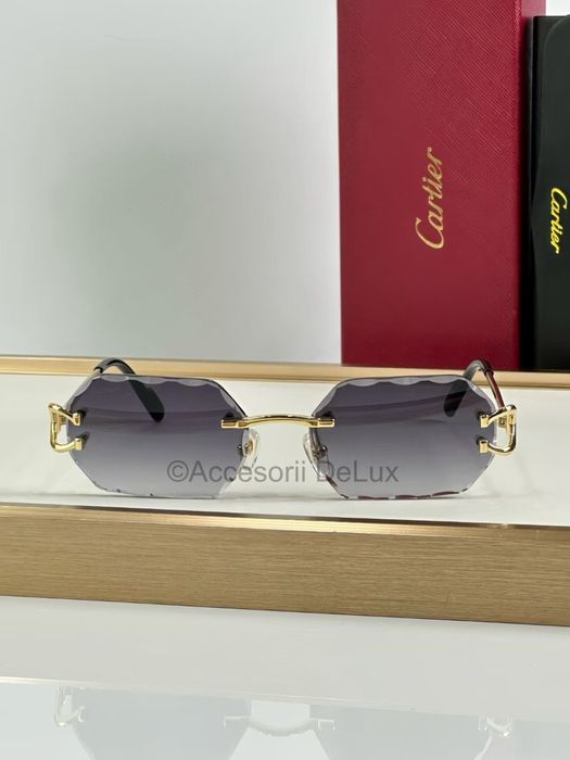 Ochelari de Soare Cartier Premiere  CT0333S Noi Full Box Verificare Colet Gold