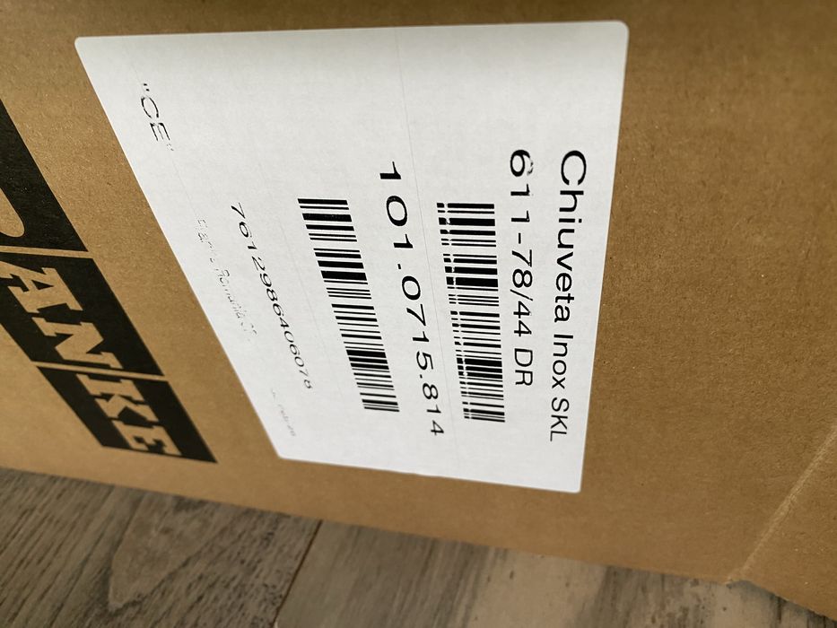 Chiuvetă bucătărie inox Franke 78x44 cm cu picurător dreapta– NOUĂ