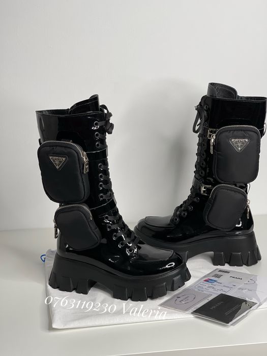 Ghete / bocanci din Piele Naturala - Monolith Combat Boots