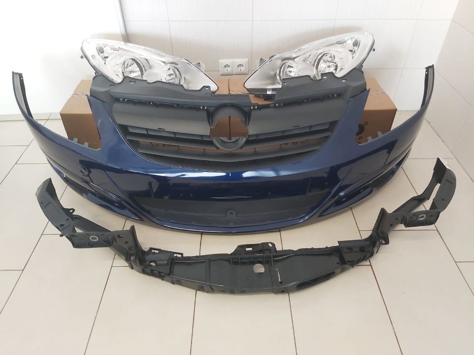 Pachet Bara Fata+Faruri+Trager Opel Corsa D 2006-2011 (Z21B-Albastru)