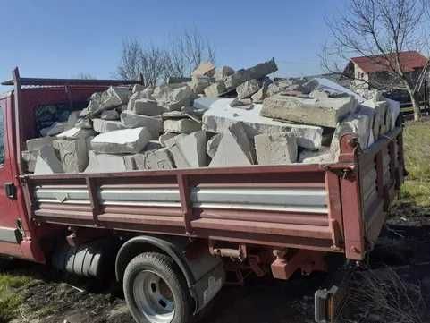 Nisip piatra ornamentala cascade calcar granit miniexcavator bobcat