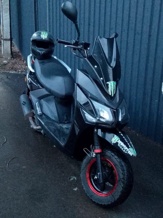 Скутер самурай, чеорный