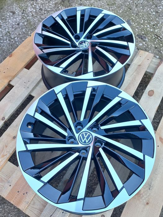 19"Vw Seat Skoda 8.5ж ет40 Black polish Tiguan Passat Superb Чисто Нов