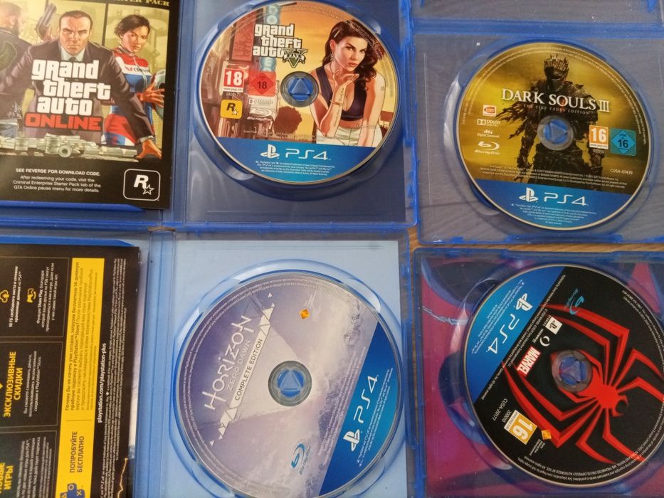 Пак игр PS4: Человек-паук Майлз Моралес Horizon Complete Gta5 Ds 3