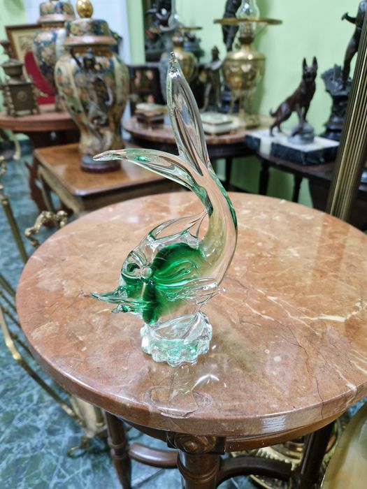 Прекрасна антикварна италианска колекционерска фигура Murano