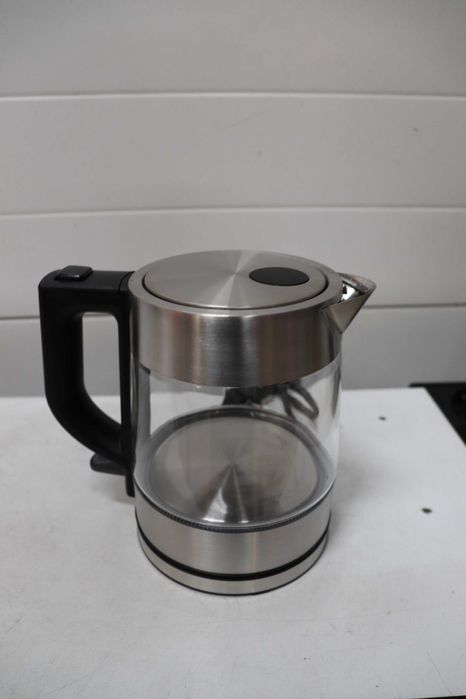 Severin WK 3468 Кана за вода със стъкло, 2200W, 1L, прозрачна/черна