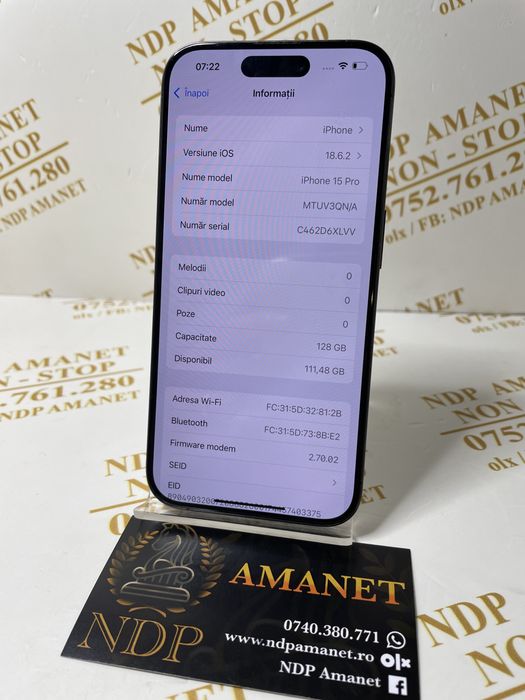 NDP Amanet Braila Iphone 15 Pro (47230)