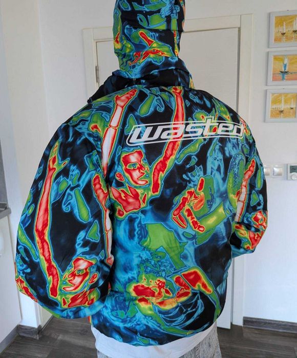 Двулицево яке  Wasted Рaris L /черно и цветно/