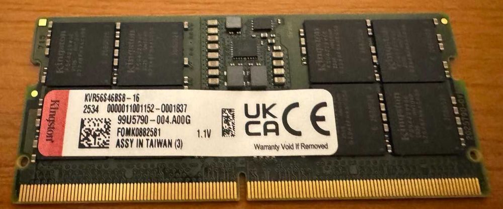 Kingston RAM 16GB DDR5 5600MHz CL46