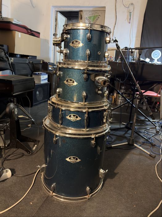 Tobă Pearl Export Series – albastru glitter