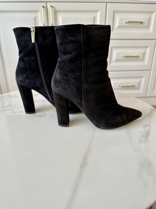 Botine Anna Cori din piele intoarsa - 37 - 10 cm