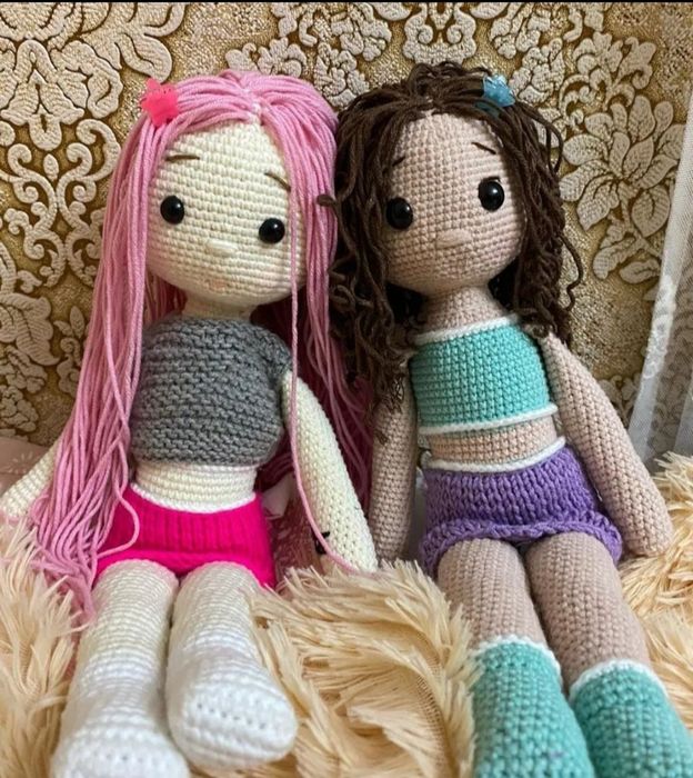 Вязаные игрушки,  следки-тапочки