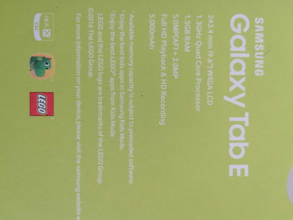 таблет Samsung Galaxy Tab E SM-T560  9,6'' - Android 7