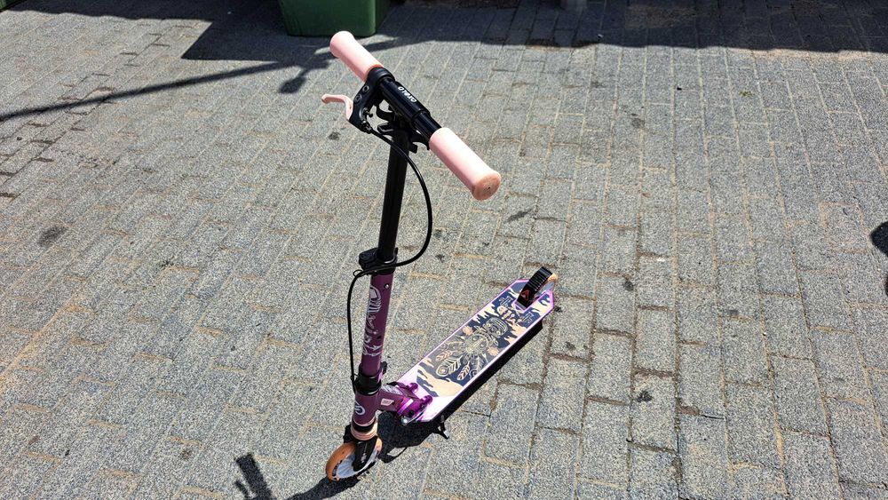 Trotinetă cu Suspensii şi Frâne pe Ghidon Mid 5 Violet Copii