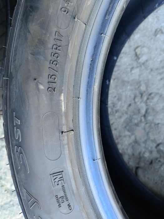 КАТО нови "MICHELIN"-17цола -215/55-1бр.-150лв.-8мм.